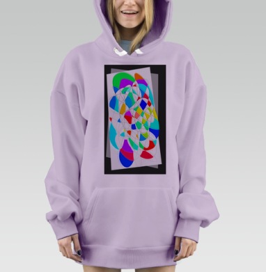 Фрактальный я, Hoodie Mjhigh Dig Mel, Fiolet, утепленная