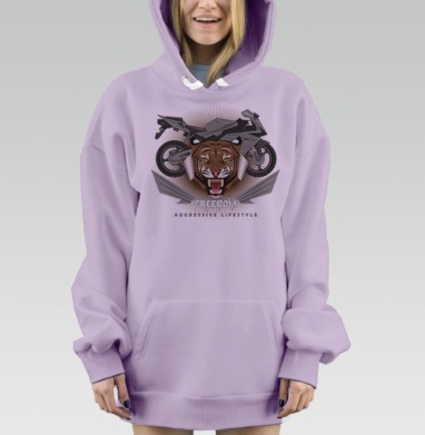 Фридом, Hoodie Mjhigh Dig Mel, Fiolet, утепленная
