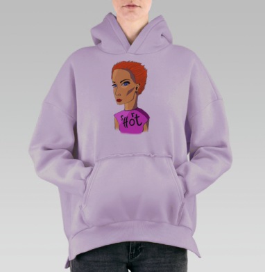 Фурия, Hoodie Oversize Fiolet, утепленная