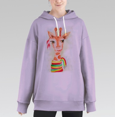 Жирафомания Федор, Hoodie Long Oversize Fiolet