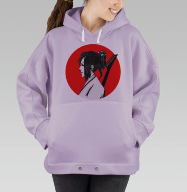 Гитарист Самурай, Hoodie Oversize Fiolet