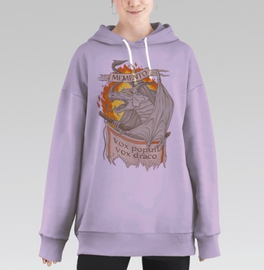 ГЛАС ДРАКОНА, Hoodie Long Oversize Fiolet