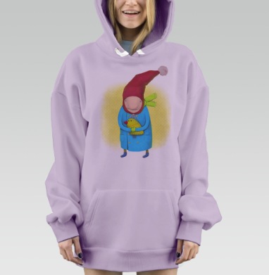 Гномус, Hoodie Mjhigh Dig Mel, Fiolet, утепленная