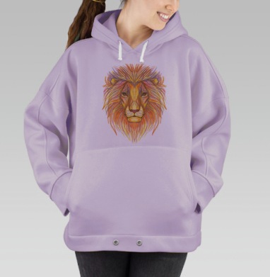 Голова льва, Hoodie Oversize Fiolet
