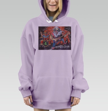 Горячий Дед Мороз, Hoodie Mjhigh Dig Mel, Fiolet, утепленная