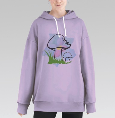 Грибочек, Hoodie Long Oversize Fiolet