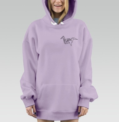Журавлик, Hoodie Mjhigh Dig Mel, Fiolet, утепленная