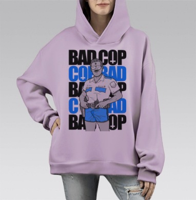 Ироничный принт Bad Cop McLOVIN в стиле комикс-арт - Магазин футболок Yumi - Дизайнерские принты