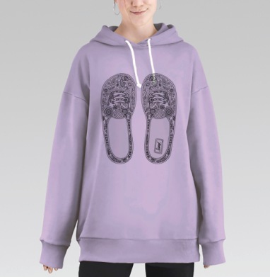 Кеды для хиппи, Hoodie Long Oversize Fiolet