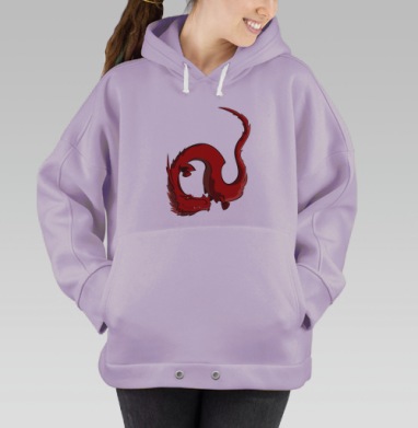 Китайский дракон, Hoodie Oversize Fiolet