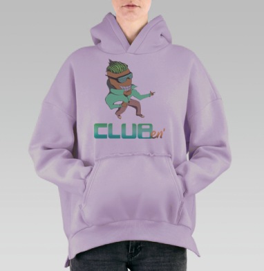 Клубень, Hoodie Oversize Fiolet, утепленная