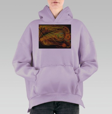 Комм, Hoodie Oversize Fiolet, утепленная