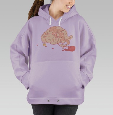 Конфетная игра, Hoodie Oversize Fiolet
