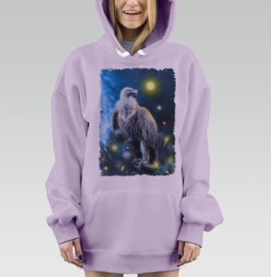 Космо гриф, Hoodie Mjhigh Dig Mel, Fiolet, утепленная