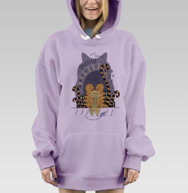 Котэ, Hoodie Mjhigh Dig Mel, Fiolet, утепленная