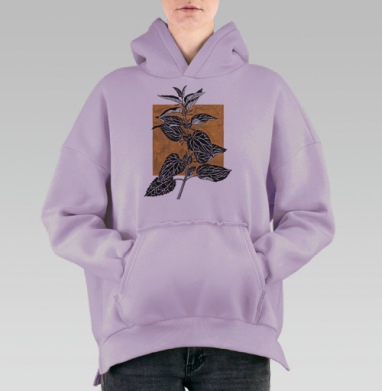 Крапива, Hoodie Oversize Fiolet, утепленная