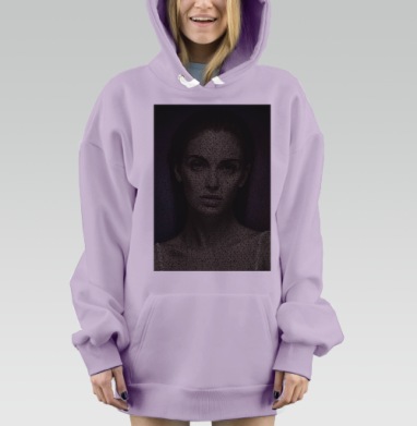 Красота это..., Hoodie Mjhigh Dig Mel, Fiolet, утепленная