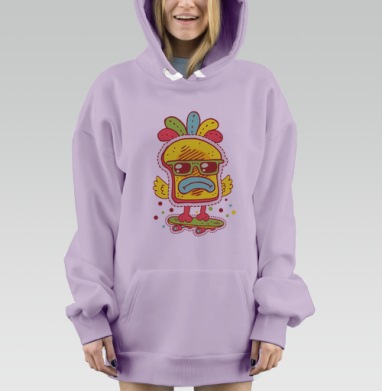 Крошка Цыпа, Hoodie Mjhigh Dig Mel, Fiolet, утепленная