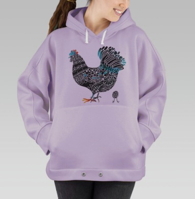 Курочка, Hoodie Oversize Fiolet