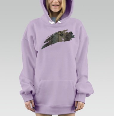 Кусочек леса, Hoodie Mjhigh Dig Mel, Fiolet, утепленная