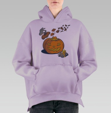 Легенды осени, Hoodie Oversize Fiolet, утепленная