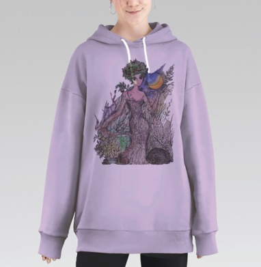 Лесная нимфа, Hoodie Long Oversize Fiolet