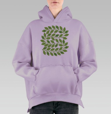 ЛИАНА, Hoodie Oversize Fiolet, утепленная