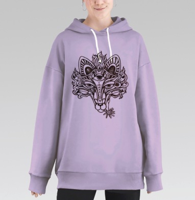 Лиса-Феникс, Hoodie Long Oversize Fiolet