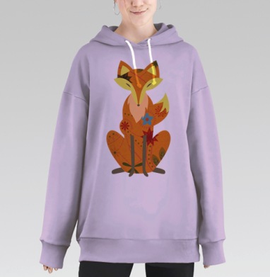 Лисичка-сестричка, Hoodie Long Oversize Fiolet