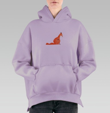 Лисс, Hoodie Oversize Fiolet, утепленная