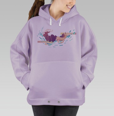 Лошадочка, Hoodie Oversize Fiolet