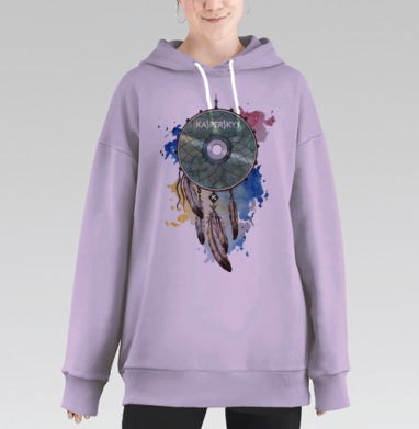 Ловец снов Kaspersky на компакт-диске – защита и технология, Hoodie Long Oversize Fiolet