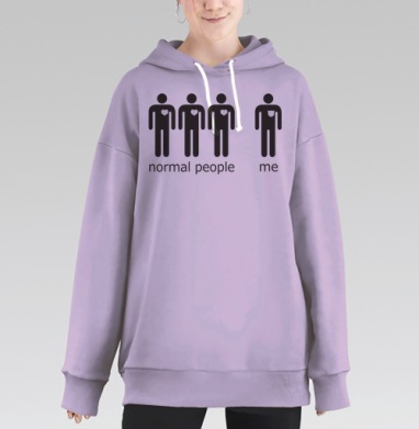 lovecats / Котоманы, Hoodie Long Oversize Fiolet