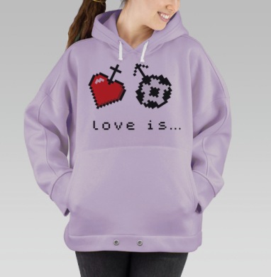 Любовь к футболу, Hoodie Oversize Fiolet