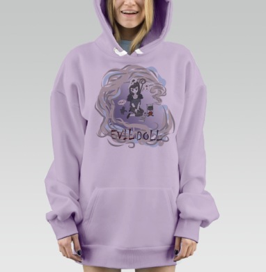 Магическая оплошность, Hoodie Mjhigh Dig Mel, Fiolet, утепленная