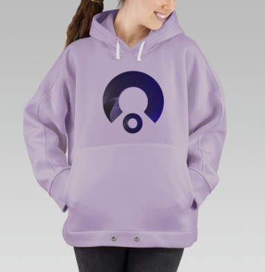 Main logo purple / Основное фиолетовое лого, Hoodie Oversize Fiolet