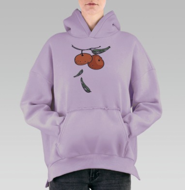 Мандариназ, Hoodie Oversize Fiolet, утепленная