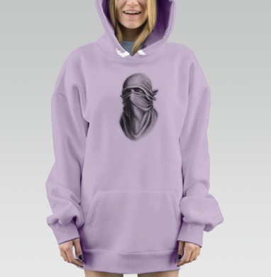 Маска протеста, Hoodie Mjhigh Dig Mel, Fiolet, утепленная