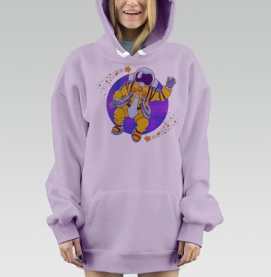 Майор Том, Hoodie Mjhigh Dig Mel, Fiolet, утепленная