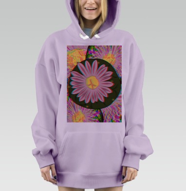 Мескалиновый трип, Hoodie Mjhigh Dig Mel, Fiolet, утепленная