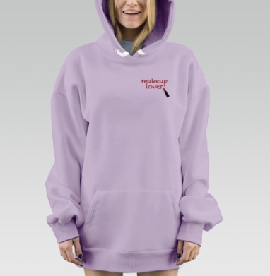 Мейкап Ловер, Hoodie Mjhigh Dig Mel, Fiolet, утепленная
