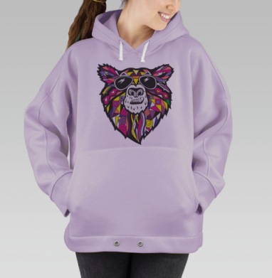 Мишка, Hoodie Oversize Fiolet