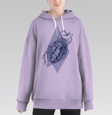 Моби Дик, Hoodie Long Oversize Fiolet