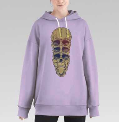 Монстр, Hoodie Long Oversize Fiolet
