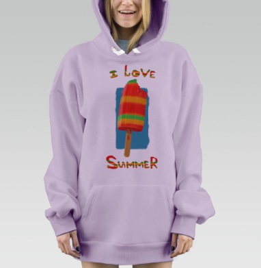 Морженое, Hoodie Mjhigh Dig Mel, Fiolet, утепленная
