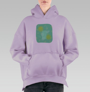 Мохито, Hoodie Oversize Fiolet, утепленная