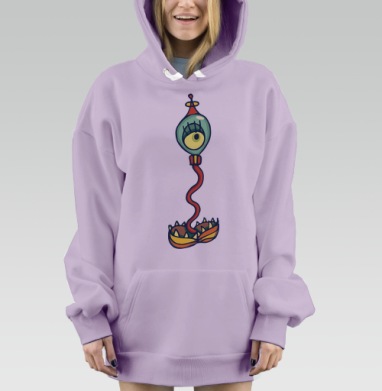 Моя единственная, Hoodie Mjhigh Dig Mel, Fiolet, утепленная