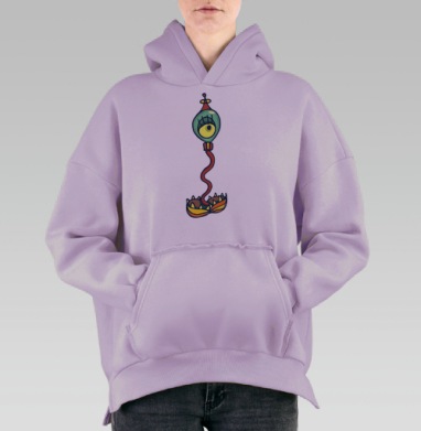 Моя единственная, Hoodie Oversize Fiolet, утепленная