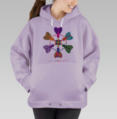 Мухи творчества, Hoodie Oversize Fiolet