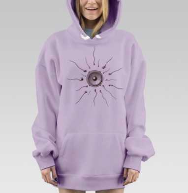 Музачатие, Hoodie Mjhigh Dig Mel, Fiolet, утепленная